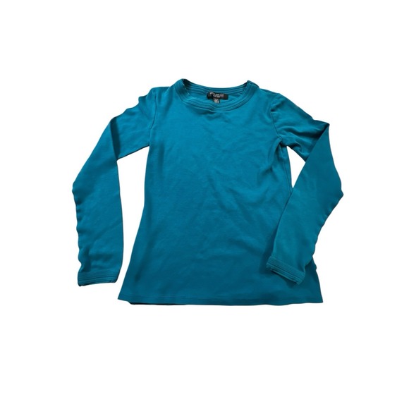 Central Park‎ West Blouse Women's Long Sleeve Pullover Shirt  Size Small Green - Picture 1 of 6